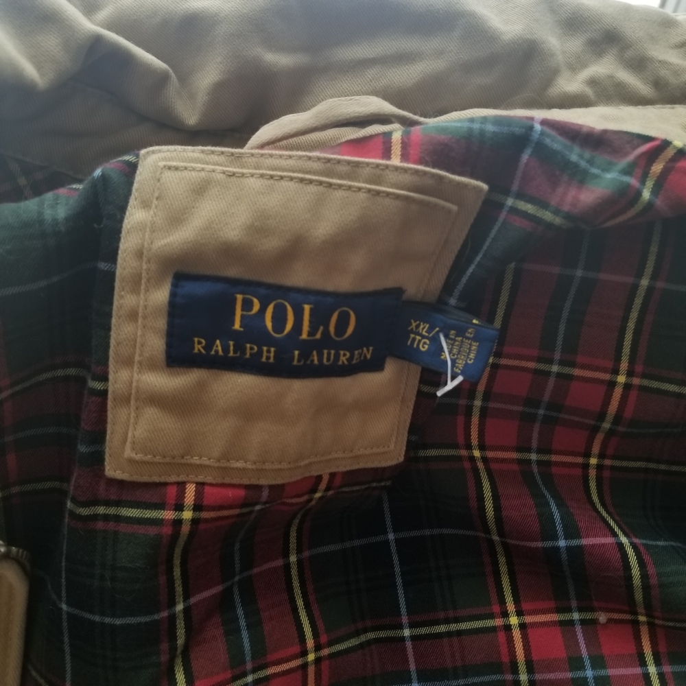 Polo Tan Jacket w/flannel inside. NWOT - Picture 4 of 5